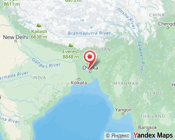 Karte von Bangladesch, Asien