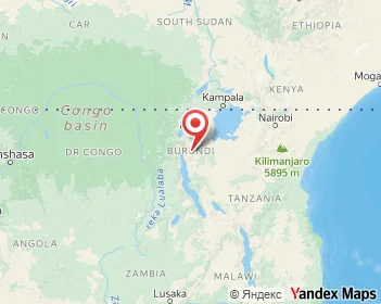 Karte von Burundi, Afrika