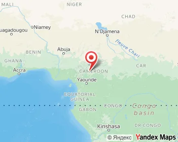 Karte von Kamerun, Afrika