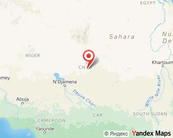 Mapa de Chad, África