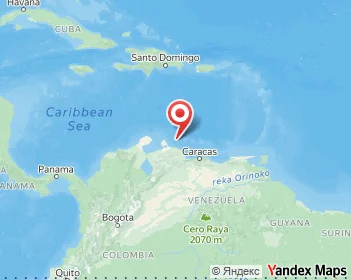 Karte von Curaçao, Amerika