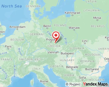 Mapa de República Checa, Europa