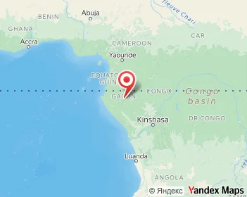 Karte von Gabun, Afrika