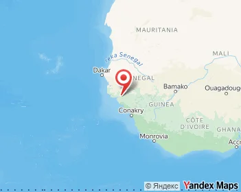 Mapa de Guiné-Bissau, África
