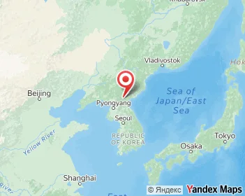 North Korea, Asia Map