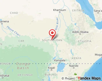 Karte von Südsudan, Afrika