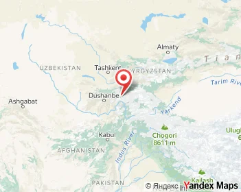 Tajikistan, Asia Map